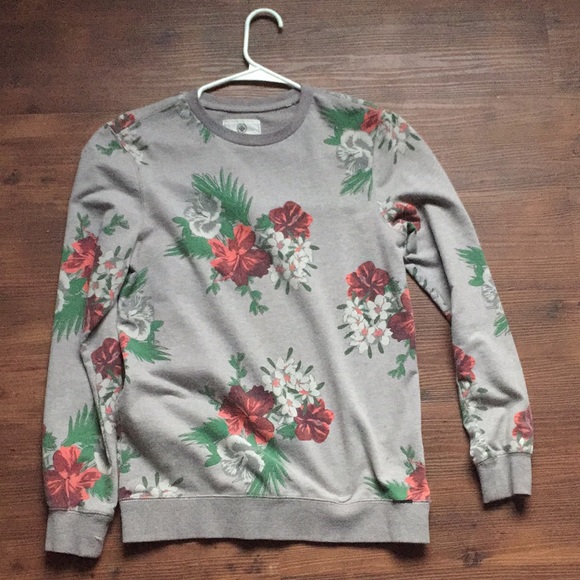 Long floral sleeve t shirt - Picture 1 of 2